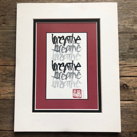 Exhale & Breathe Prints With Double Mats 8x10 - Picture 13 of 15